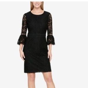 Black Tommy Hilfiger lace dress, sz 6. Like new.